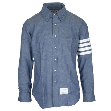 THOM BROWNE ストライプシャンブレーシャツ MWL272E 72862498