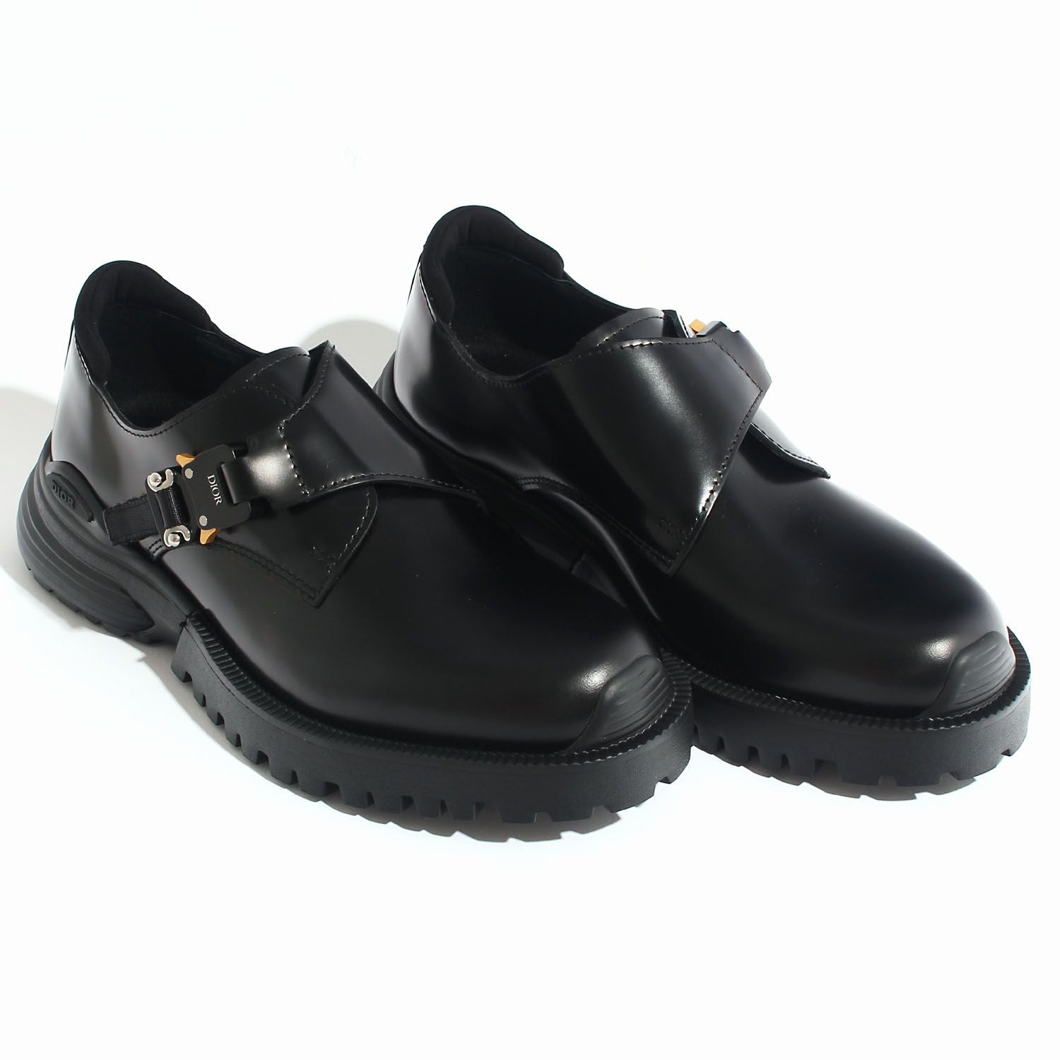 Dior Buckle Logo Combat Monk Derby Shoes Black 3DE393ZJQ H900