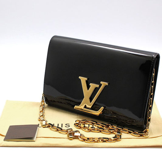 Louis Vuitton Amarante Patent Louise GM Chain Shoulder Bag M94425 122534433