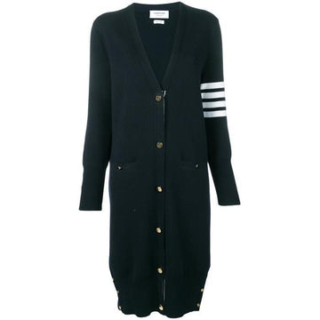 THOM BROWNE 4-Bar Woll-Langcardigan 64269448