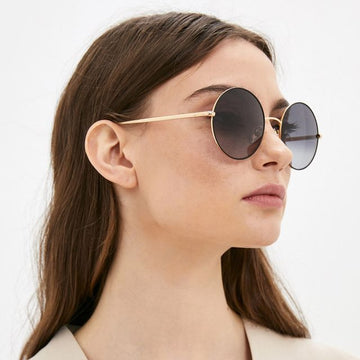 ISABEL MARANT サングラス IM0016S 2M29O グレーグラデーション ブラック ゴールド メタルラウンド 122652376