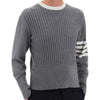 THOM BROWNE Männer Baby-Kabelstrick diagonales Stricktop MKA497A Y3014 055 80557731 [P]