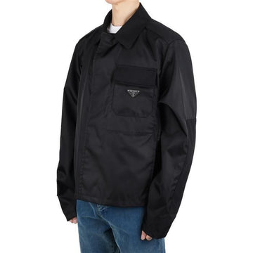 PRADA Triangular Logo Nylonschnitt Pocket Cropped Jacket 16HH F0002 122683092