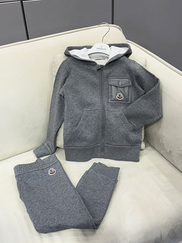 Moncler Kids Gray Setup Set Boys 122700760