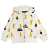 MINI RODINI Kinder Hoodie mit Reißverschluss 2362012010 WEISS 62852602 [P]