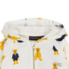 MINI RODINI Kinder Hoodie mit Reißverschluss 2362012010 WEISS 62852602 [P]