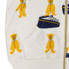 MINI RODINI Kinder Hoodie mit Reißverschluss 2362012010 WEISS 62852602 [P]