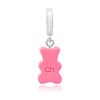 CRYSTAL HAZE NOSTALGIA BEAR-CANDY PINK-PAVE CONNECTOR SILVER 144767849 [P]