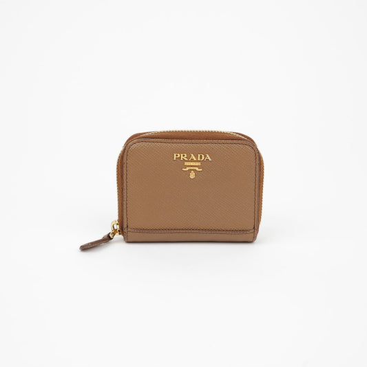 Prada 1MM268 Logo Zip Card Holder 122678089