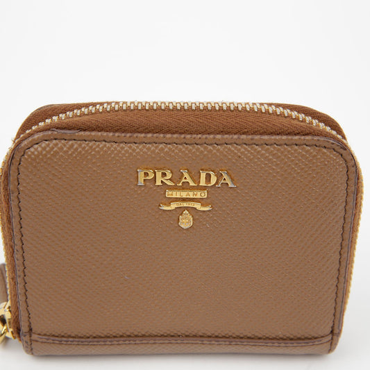 Prada 1MM268 Logo Zip Card Holder 122678089
