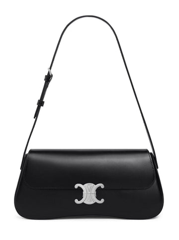 Celine Medium Lora Bag Shiny Calfskin Black 115533BF4 38SI 122948194