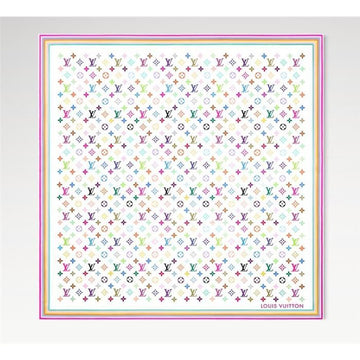 Louis Vuitton Multi-Color Square 90 Scarf Muffler Edition by Takashi Murakami M94967 122961593