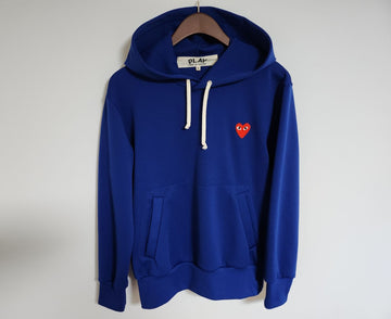 Comme Des Garcons S Blue Red Patch Men's Hoodie AZ-T174 122965374