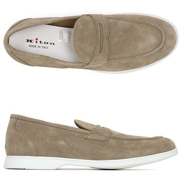 KITON Beige Mokassins aus Wildleder 25SS 09 122976551