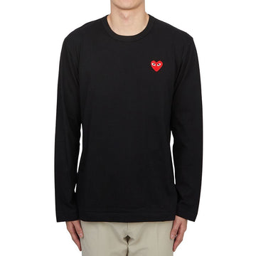 COMME DES GARCONS Langarm-T-Shirt mit rotem Aufnäher AX T118 051 1 122979558