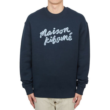 Maison Kitsune Handwriting Men's Fleece Sweatshirt NM00310KM0307 P480 122979620