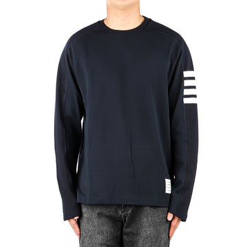 THOM BROWNE 25SS Männer Längsärmel T-Shirt mit schrägem Streifen (MJS245A 07323 415) 122980288