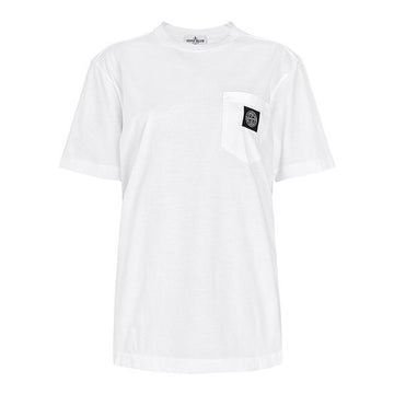STONE ISLAND [Erwachsenen geeignet] KIDS Weißes Logo T-Shirt 162100004 S0047 V0001/10A,12A 122980331