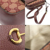 Gucci 645454 GG Jacquard Burgundy Leather Horsebit 1955 Small Shoulder Bag 123091834 [P]