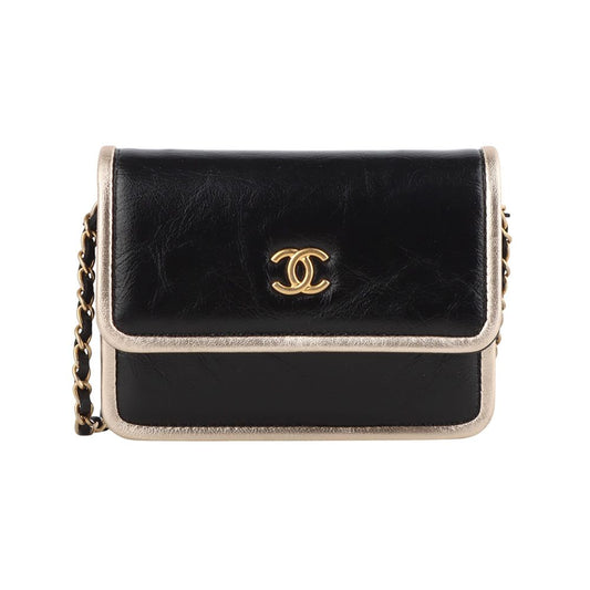 CHANEL AP2767 ゴールデンフレーム ミニ チェーン 財布 クロスボディバッグ 34161Y 123092526