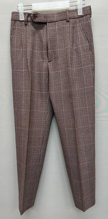 Gucci Men's Vintage Check Tweed Wool Pants 28 123102676