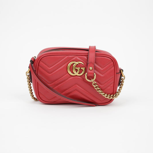 GUCCI 448065 GG マーモント ミニショルダー クロスバッグ 124267281