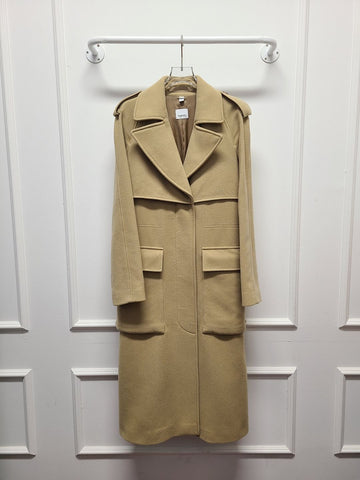 BURBERRY Kamel Kaschmir Trench Mantel mit Gürtel lang 36 123150724