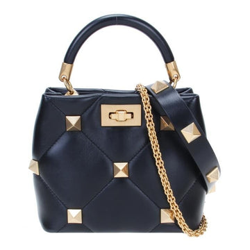 Valentino Roman Stud Top Handle Bag Small / 2W2B0I97BSF 0NO 43527002