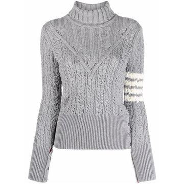 Thom Browne FKA382A / Diagonal Armband Irish Pointelle Turtleneck Knit 38443072