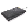 Saint Laurent 440222 Black Matelassé Monogram Document Holder Strap Clutch 123197700 [P]