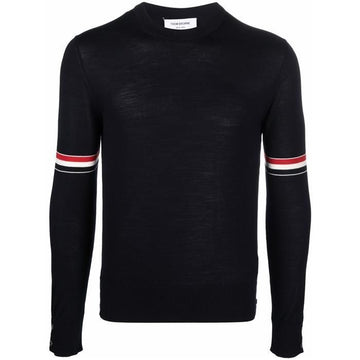 THOM BROWNE MKA412A/RWB Fein Merino Wolle Armband Strick 33482729