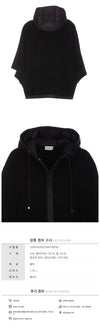 MONCLER モンクレール ロゴパッチ ウール フード ケープ 3G00025 M4736 P99 123202199 [P]