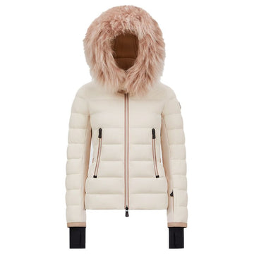 Moncler Lamoura Grenoble Logo Hooded Shearling Short Down Jacket 1A00047 5399D 060 123202206