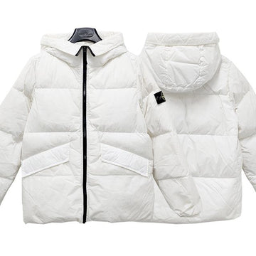STONE ISLAND ダウンパディングジャケット フード付き ワッペンパッチ 10 12 (791640223 V0093) 123360721