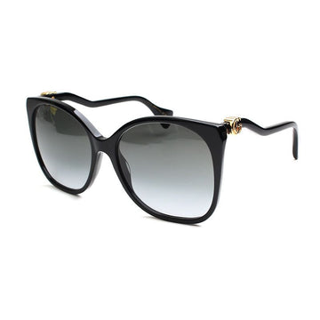 Gucci Black Wavy Temple Sunglasses 1010S 123376089