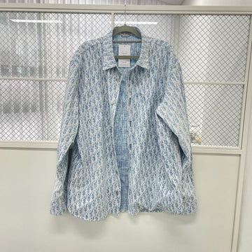 Dior Christian Long Sleeve Denim Shirt 123436423