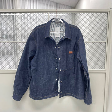 Dior Christian Blue Low Cotton Denim Shirt 123436426
