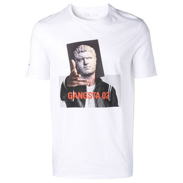 NEIL BARRETT ギャングスター プリンティング 半袖 Tシャツ PBJT489A L530S 1413 155455376