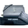 Saint Laurent YSL 442906 Dark Grey Sunset Leather Monogram Silver Chain Shoulder Bag Crossbody 123449668 [P]