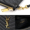 Saint Laurent 379039 Black Matelassé Classic Monogram Small Strap Pouch Clutch 123450056 [P]
