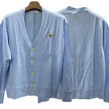 MAISON KITSUNE Dressed Fox Patch Relaxed Fit Cardigan (KM00504KT1036 P408) 123450237