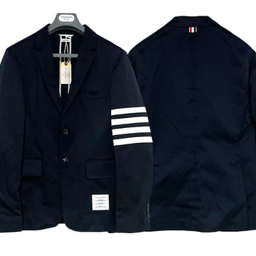 THOM BROWNE Ungefertigter klassischer Einreiher mit 4 Streifen in Navy (MJU490A 03788 415) 123451742