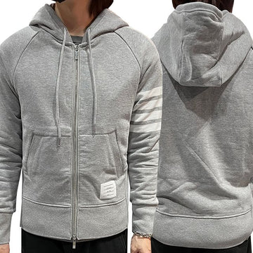 THOM BROWNE クラシックストライプトレーニングフーディジャケット 123451996