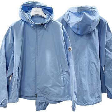 MONCLER Hoodie mit Logo-Patch in Hellblau 123452149