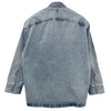 AMI Heart Logo Oversized Denim Shirt Jacket Javel Indigo (UJK253 DE0027 448) 123453161 [P]