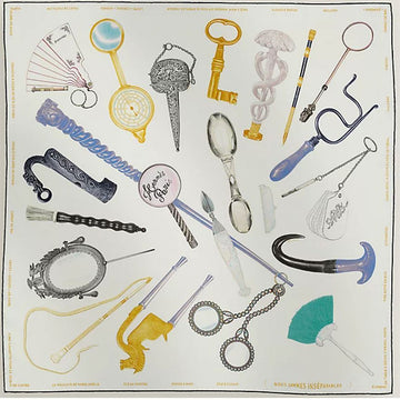 Hermes 25SS Sommes Inseparables 90 Scarf for Women H004149S 04 123454333