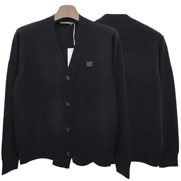 Acne Studios Acne Face Logo V-Neck Wool Knit Cardigan stamp: C60038 900 123463384