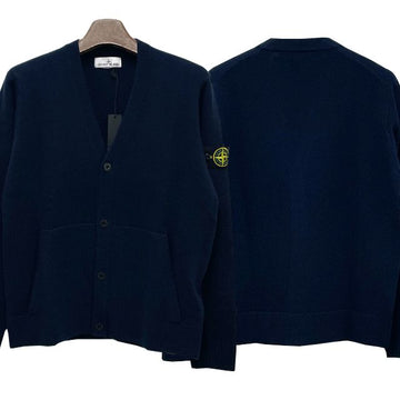 STONE ISLAND Logo-Patch Woll-V-Ausschnitt-Cardigan aus Chillon 7915545B6 V0020 123463877