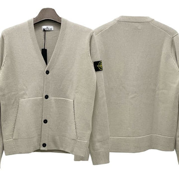 STONE ISLAND Logo-Patch Zilon Wolle V-Ausschnitt Strickjacke (V0097) 7915545B6 123463914