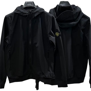 STONE ISLAND Kinder Wappen Patch leichte Softshell Kapuzenjacke 8 (781640134 V0029) 123465123